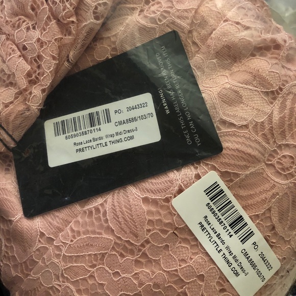 😍😍rose lace bardo wrap midi dress - Picture 4 of 4